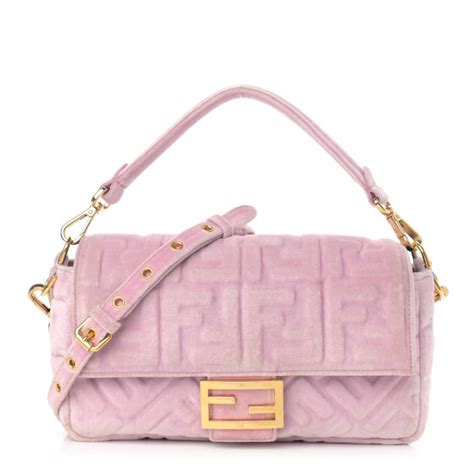 fendi velvet rose vintage bag|fendi wool baguette.